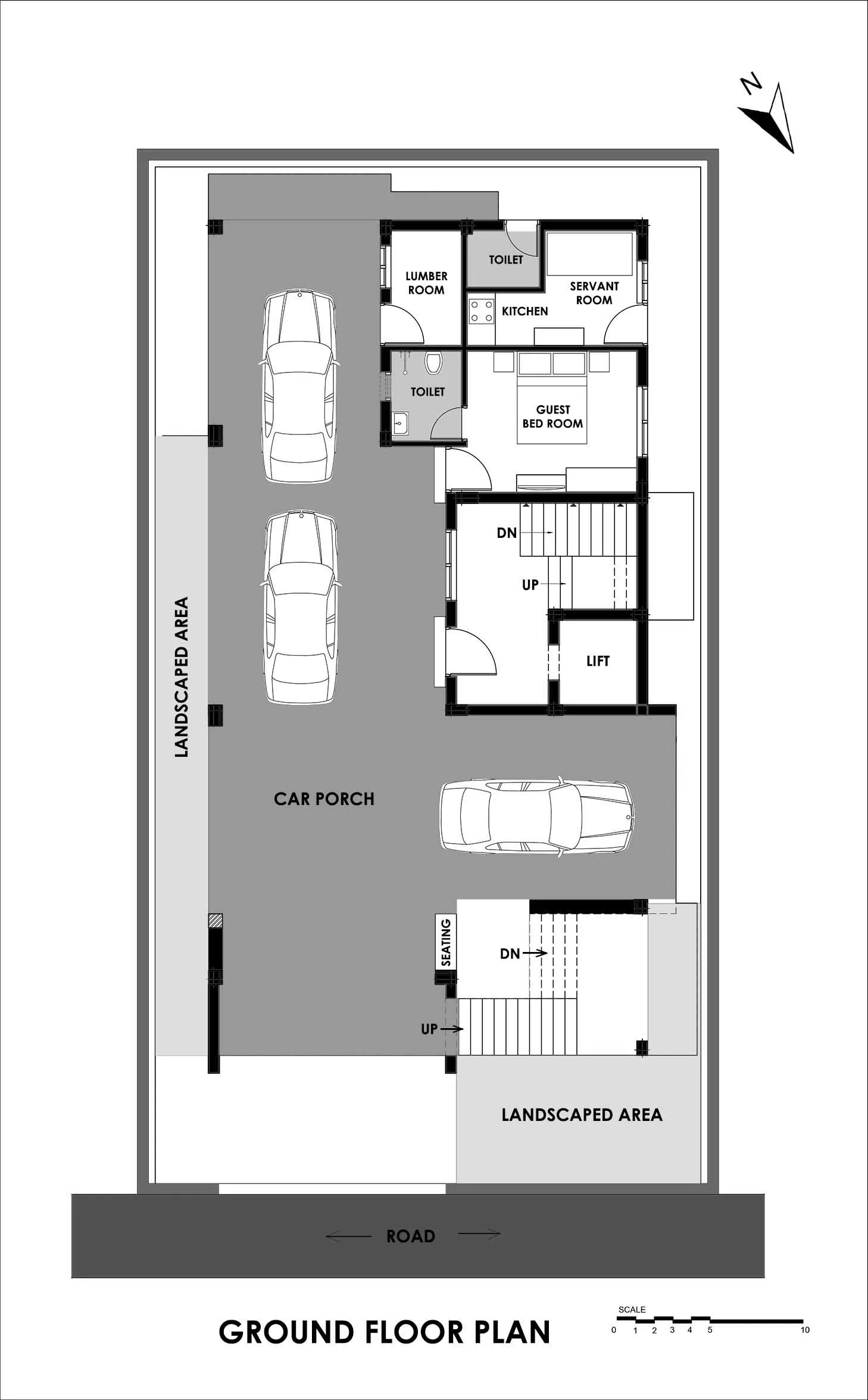 Folded Plate House Ground Floor